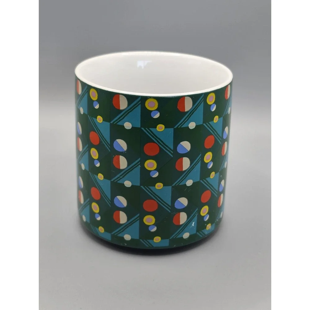 Target Wondershop Lisk Feng Illus Holiday Mug Green Geometric Art Coffee Cup